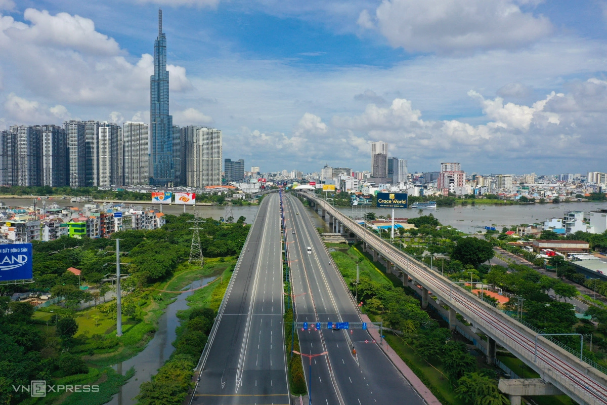 A view of the new central area of HCMC. Photo: Quynh Tran