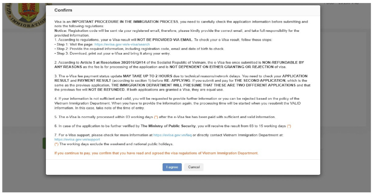Applying E-Visa Instruction