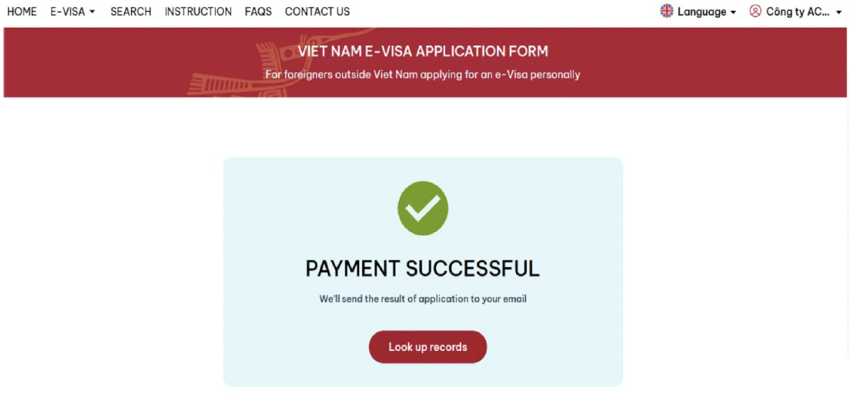 Applying E-Visa Instruction